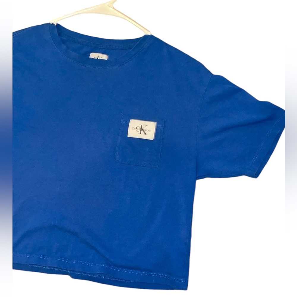 Blue Calvin Klein Crop Top 💥